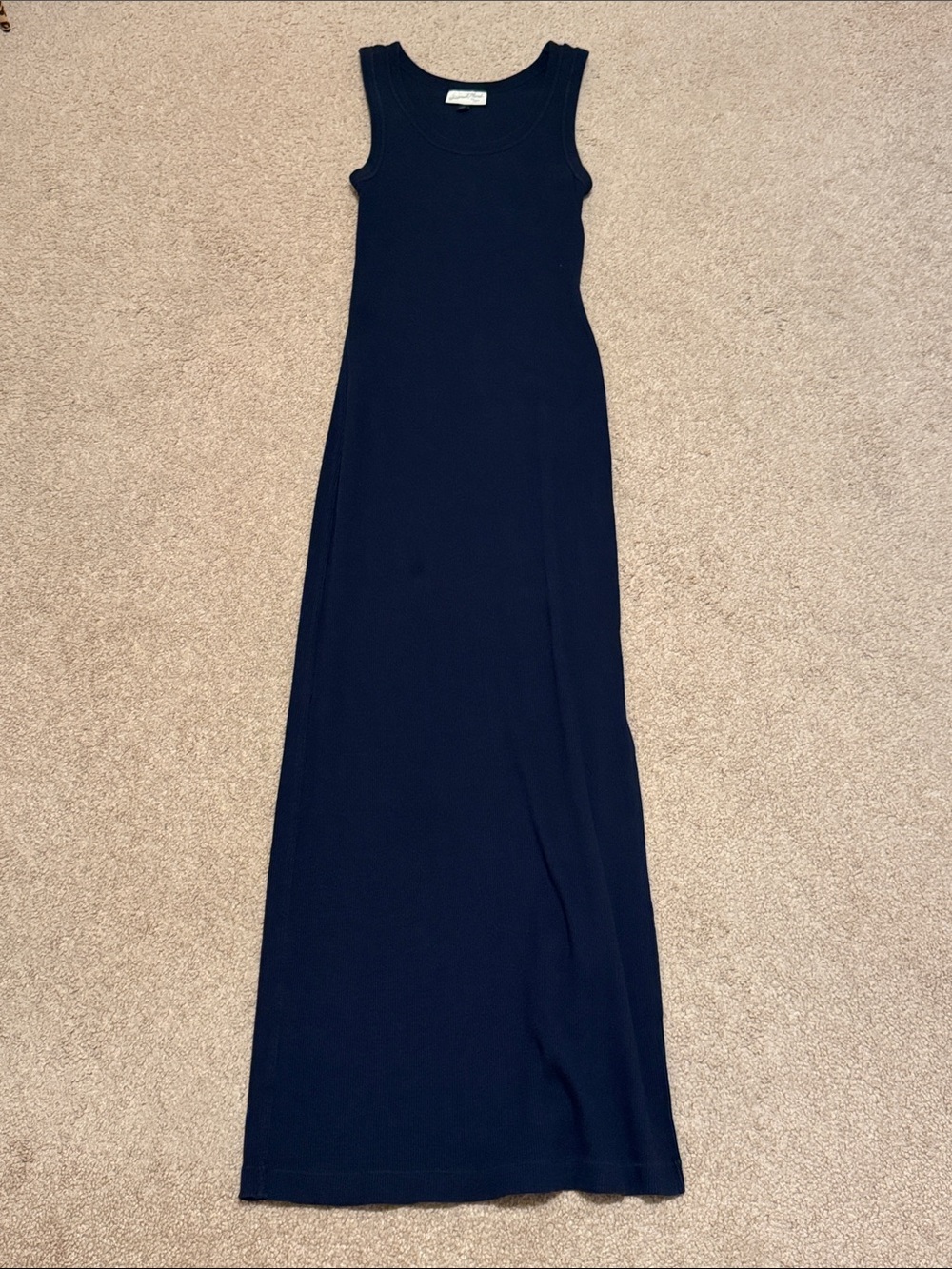 Universal Thread Navy Ribbed Tank Maxi Dress